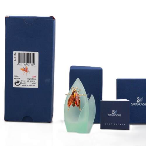 SWAROVSKI施华洛世奇水晶天堂蜜蜂Amaya浅Siam小号242136