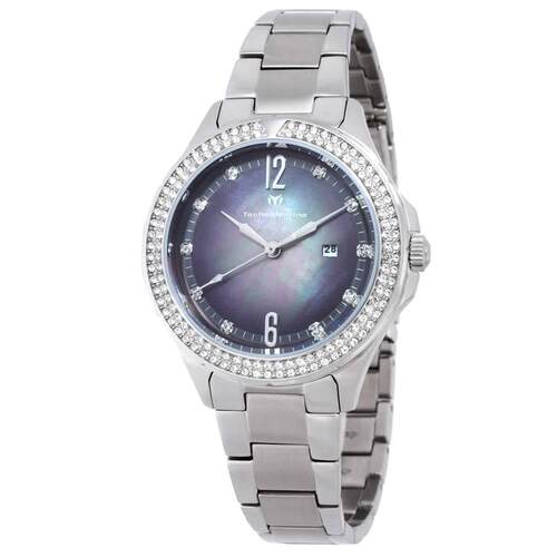 Technomarine TM 826008 Luna白色黑色表盘33 mm女士手表