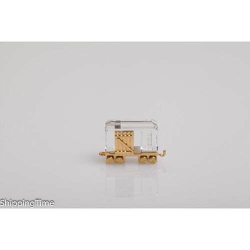 SWAROVSKI施华洛世奇摆件水晶Memories Train Freight Car金色