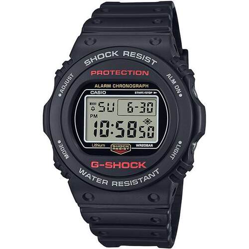 Casio卡西欧Casio DW5750UE1JF男手表G Shock黑色圆形
