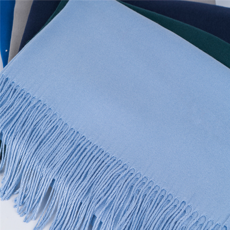 2024年新款天蓝色围巾披肩两用