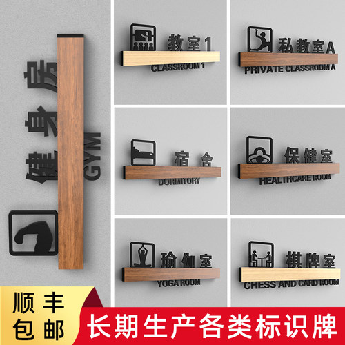 游泳休闲风娱乐保健室定制门牌