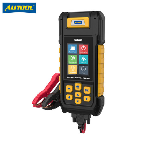 AUTOOL12V/24V电瓶测试仪带打印