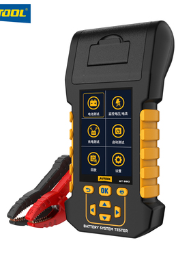 AUTOOL BT880汽车蓄电池检测仪12/24V电瓶电量打印寿命漏电监控