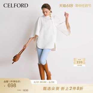 上衣女CWFB224067 衬衫 简约宽松显瘦蝙蝠袖 CELFORD秋冬