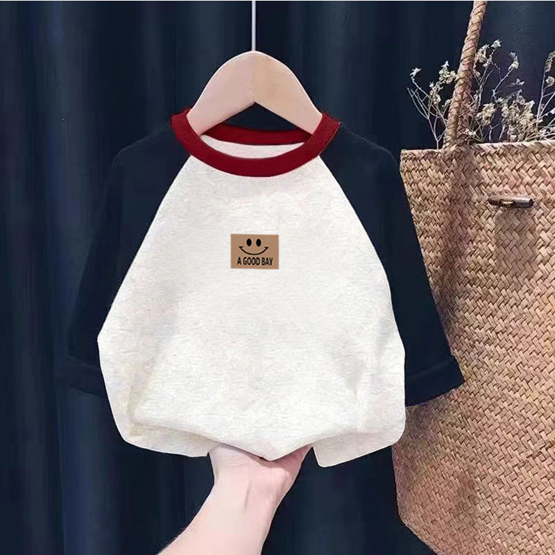 100%纯棉男童拼色长袖T恤2026春秋新款中大儿童宝宝卡通韩版上衣,童装/婴儿装/亲子装,T恤,淘宝优惠券,粉丝福利购,淘宝优惠卷