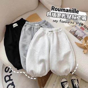 宽松儿童宝宝休闲运动束脚哈伦卫裤 韩版 子2025春秋新款 男童洋气裤