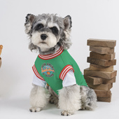 美式 防掉毛泰迪比熊雪纳瑞小型犬宠物猫咪衣服潮 复古狗狗衣服夏季