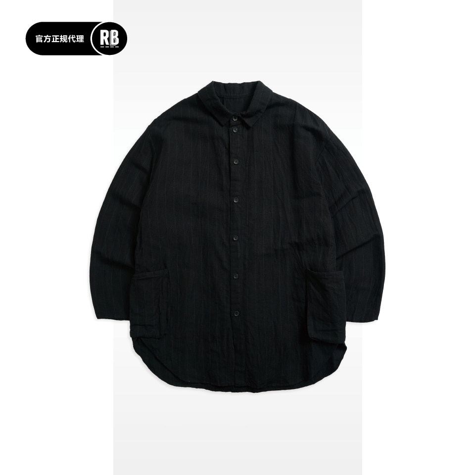 PORTER CLASSIC 新品条纹衬衫夹克男RADIANCE-Blue
