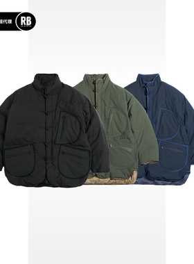 PORTER CLASSIC 秋冬新品中式羽绒夹克男RADIANCE-Blue