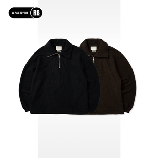 夹克男RADIANCE 抓绒羊毛半拉链套头衫 Blue 秋冬新品 YOKE