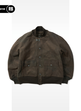 Nigel Cabourn 秋冬新品人造翻毛A-1夹克男RADIANCE-Blue