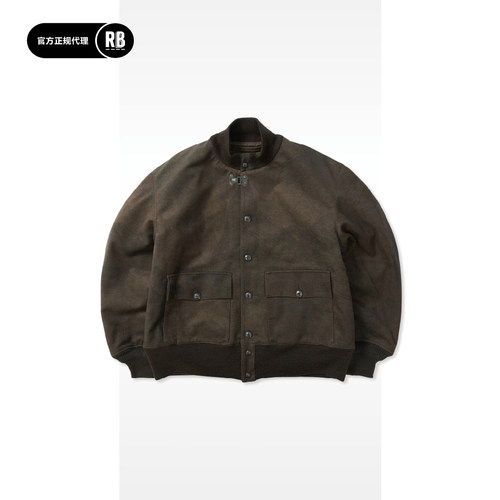 8折特惠 Nigel Cabourn 秋冬新品人造翻毛A-1夹克男RADIANCE-Blue