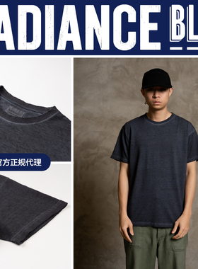 NOSALIGIA HEMP PROJECT新品汉麻有机棉混纺短Tee男RADIANCE-Blue