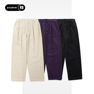 NOSALIGIA 新品单褶灯芯绒长裤男RADIANCE-Blue