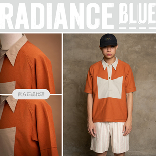 男RADIANCE MOTIV 轻质毛圈布自行车Polo衫 MotivMfg Blue 新品