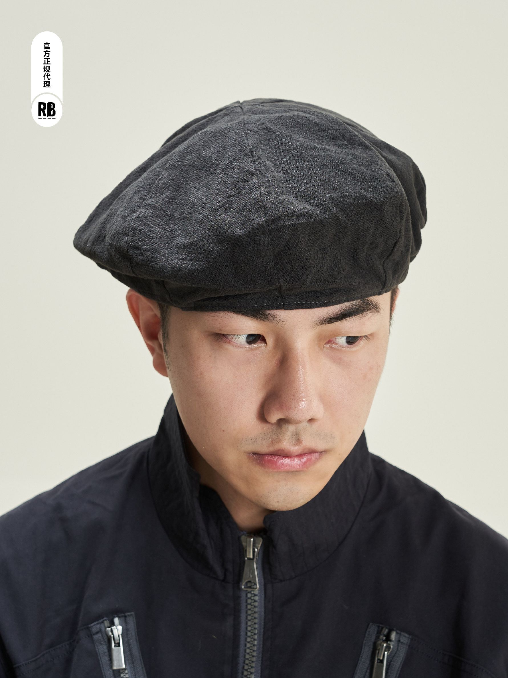 Blue Beret Hat: Rb House Label Radiance-Blue Wool - Taobao product photo 3