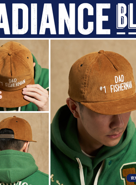 The REAL McCOY'S JoeMcCoy 复古五片式灯芯绒帽男RADIANCE-Blue