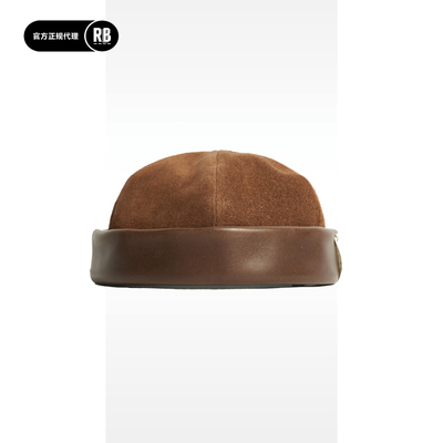 NigelCabourn皮质无檐便帽