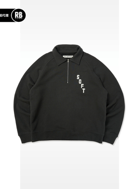 SOFT CONTAINER 半拉翻领卫衣男RADIANCE-Blue