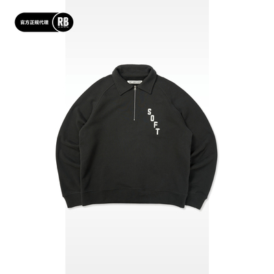 SOFT CONTAINER 半拉翻领卫衣男RADIANCE-Blue