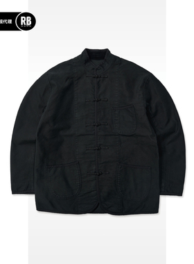 PORTER CLASSIC 秋冬新品鼹鼠皮中式夹克男RADIANCE-Blue