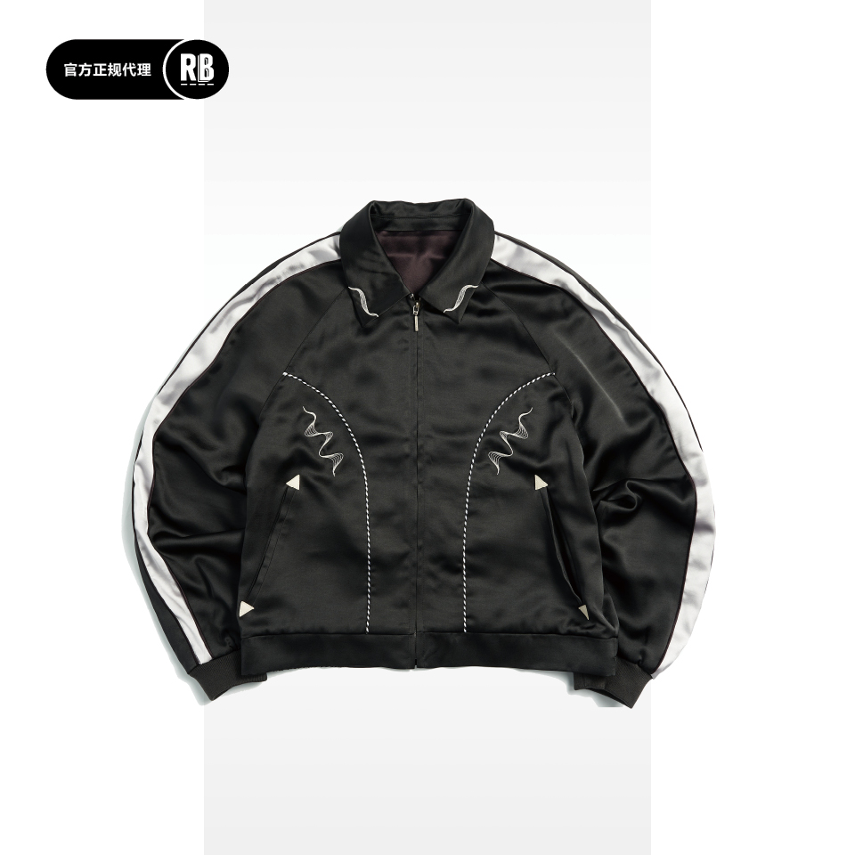 【SALE】2F CINEMA 新品翻玩日式横须贺刺绣夹克男RADIANCE-Blue