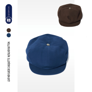 麂皮银扣报童帽男RADIANCE 秋冬新品 Blue CLASSIC PORTER