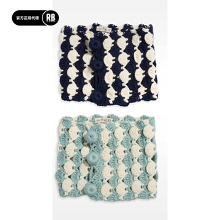 INSULAiRE 岛民秋冬新品手工贝壳纹围脖男RADIANCE-Blue