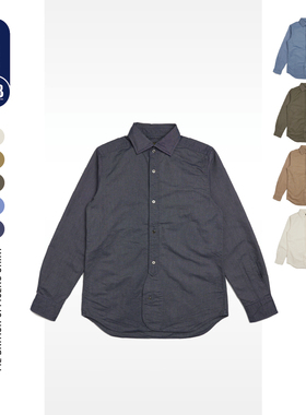 Nigel Cabourn秋冬新品定番高密度牛津布英军衬衫男RADIANCE-Blue