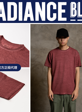 NOSALIGIA HEMP PROJECT新品汉麻有机棉混纺短Tee男RADIANCE-Blue