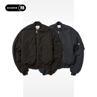 Blue 羊毛斜纹布飞行夹克男RADIANCE YOKE 秋冬新品