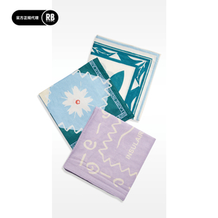 INSULAiRE 岛民春夏印花方巾男RADIANCE-Blue