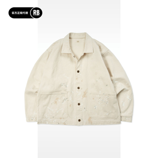 夹克男RADIANCE 涂绘工装 Blue 春夏新品 T.T