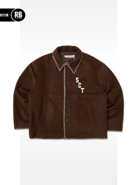 SOFT CONTAINER 呢翻领外套男RADIANCE-Blue