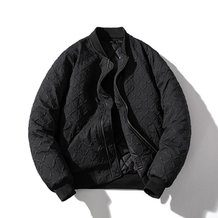 新款秋冬新款国潮牌棉衣飞行员夹克外套男加厚宽松休闲百搭棒球服