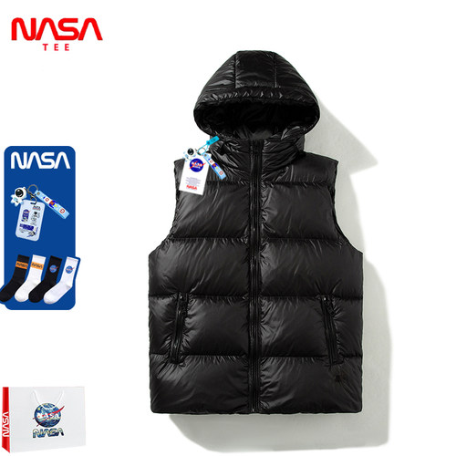 NASA白鸭绒羽绒马甲男女