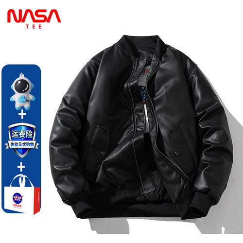 NASA联名水洗皮衣棉衣棒球服