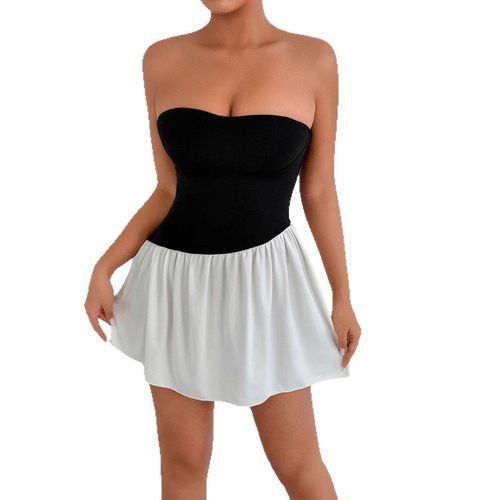 露肩性感连衣短裙气质