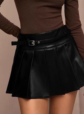 Sexy temperament anti glare short skirt性感气质防走光短裙女