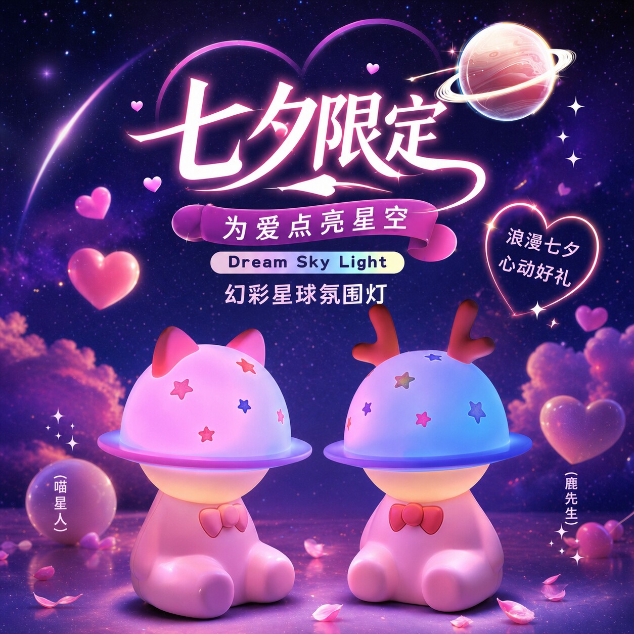 【为爱点亮星空】七夕情人节礼物