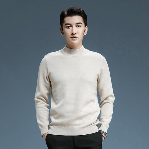 ieu高领毛衣针织衫半高领