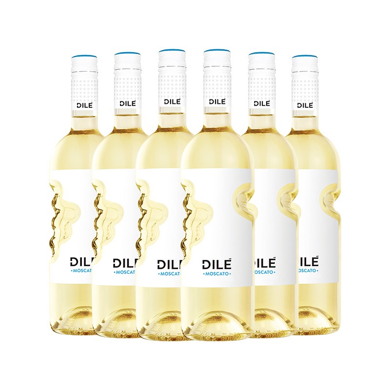 意大利进口DILE天使之手莫斯卡托甜白葡萄酒起泡酒750ml*1单支