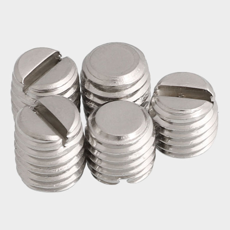 201不锈钢一字平端紧定螺钉开槽 无头螺丝 机米顶丝M3M4M5M6M8M10