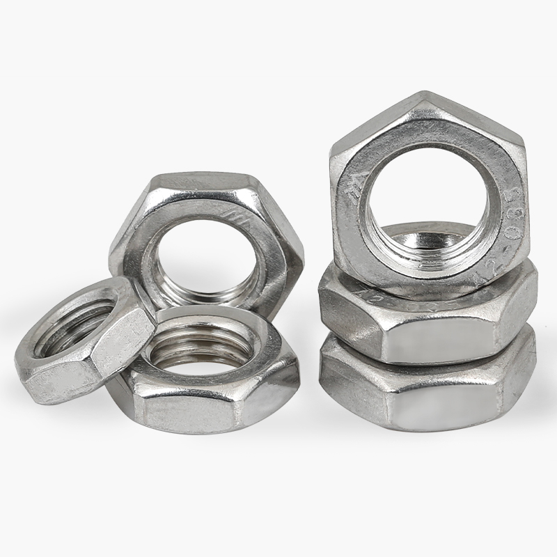 304/316不锈钢螺母\扁薄螺帽薄螺母M3M4M5M6M8M10M12M16M20M24M48