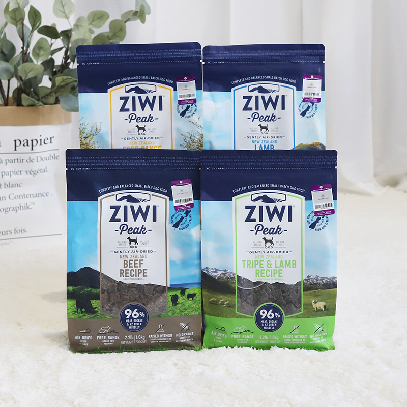 Ziwi滋益巅峰狗粮454g/1kg/2.5kg无谷风干鲜肉粮鸡肉牛肉全犬粮