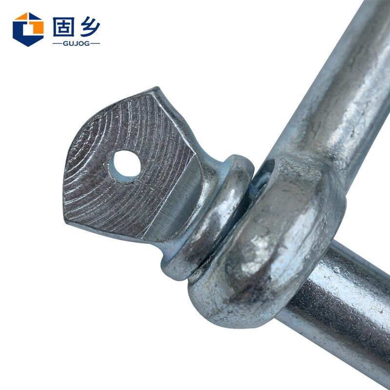 固乡国标直型卸扣1T5T镀锌卸扣U型吊环起重U型卡扣D形卸扣吊装