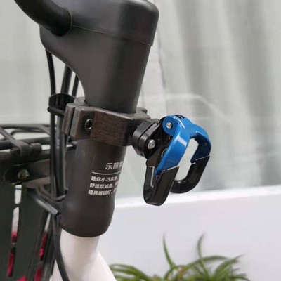 新款加粗固定圈电动车挂物钩免打孔摩托单车车把立杆保险杆前置钩