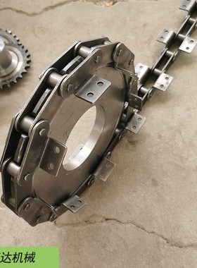 不锈钢工业传动链条C224A加工车床金属升降链304大节距弯板输送链