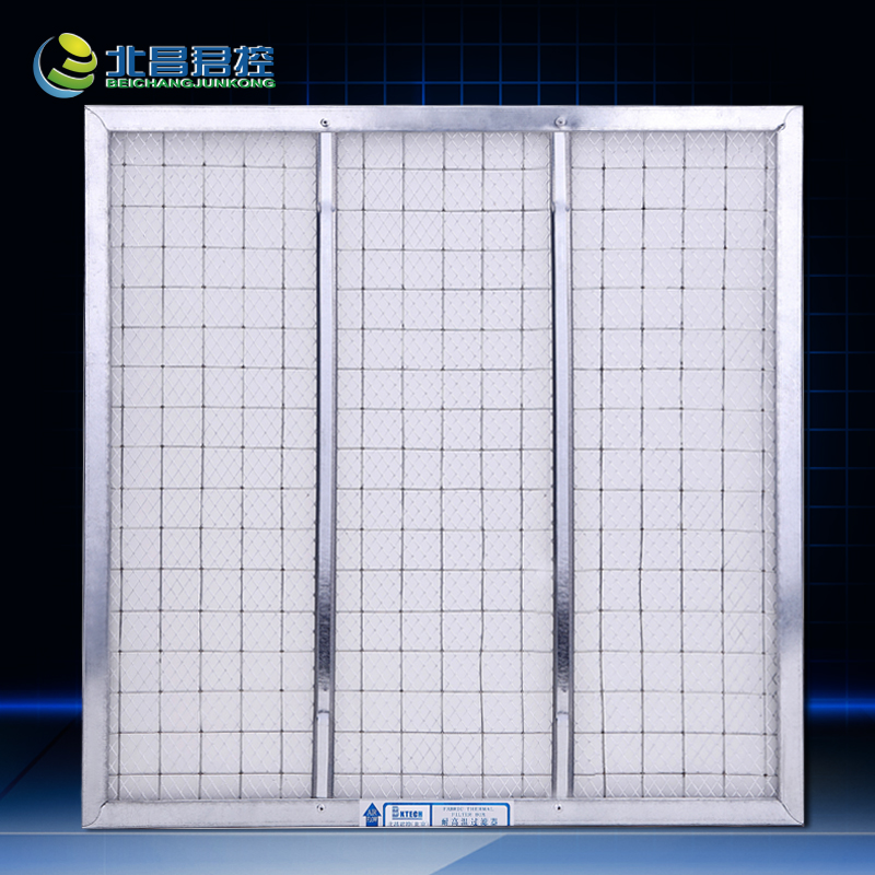 耐高温G4初效过滤器镀锌框平板式过滤网 G3玻璃纤维